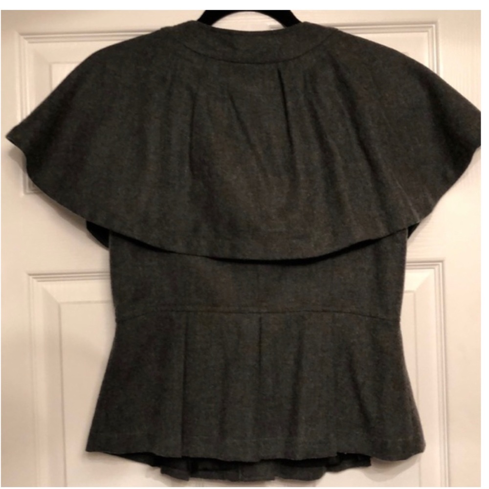 Snap Button Down Cape Style Jacket - image 2